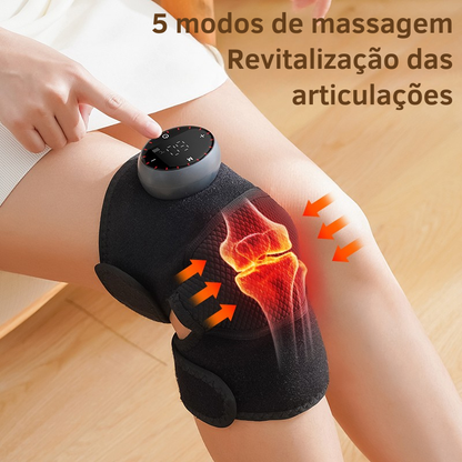 Massajador 3 em 1 com Calor – Alívio Direcionado para Joelhos, Cotovelos e Ombros