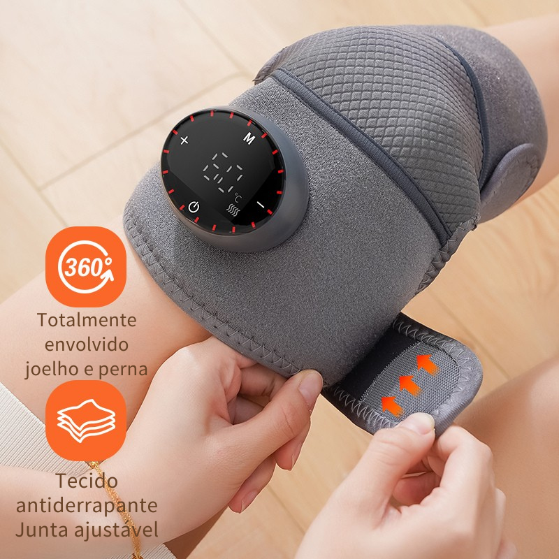 Massajador 3 em 1 com Calor – Alívio Direcionado para Joelhos, Cotovelos e Ombros